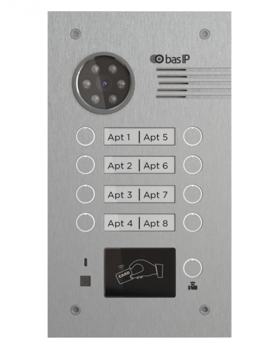 Вызывная панель BAS-IP BA-08MD SILVER в Бийске Вызывные видеопанели малоабонентные Pintop.ru