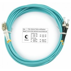Шнур оптический duplex LC-ST 50/125 mm OM3 10м LSZH Cabeus FOP-50-LC-ST-10m