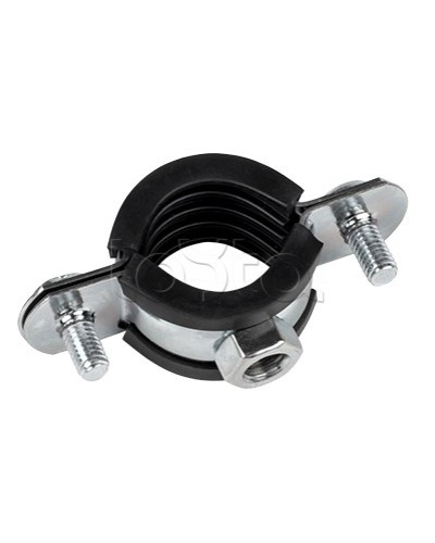 Хомут стальной 1 (32-37 мм), с уплотнителем EKF (hsu1100) в Бийске Стяжки-хомуты Pintop.ru