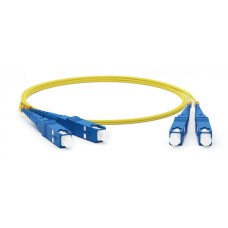 Патч-корд волоконно-оптический Hyperline FC-D2-9-SC/UR-SC/UR-H-15M-LSZH-YL
