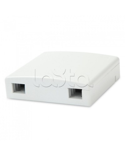 Розетка оптическая Hyperline FO-WB86-FTTH-2UN-WH в Бийске Кроссы оптические Pintop.ru