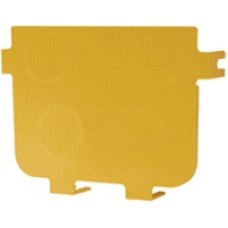 Заглушка оптического лотка торцевая 240 мм, желтая LANMASTER LAN-OT240-ND