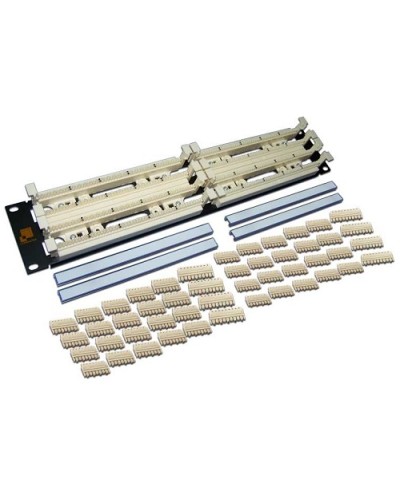 Панель кроссовая 110 типа, 200 пар, 19, 2U LANMASTER LAN-RS110-200FT в Бийске Кроссовое оборудование тип 110 Pintop.ru