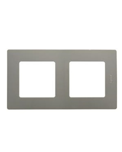Рамка 2 поста Etika светлая галька Legrand 672522 в Бийске Аксессуары для кабель-канала Pintop.ru