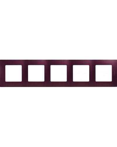 Рамка 5 постов Etika сливовый Legrand 672565 в Бийске Аксессуары для кабель-канала Pintop.ru